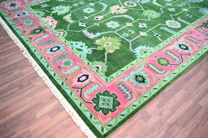 Timeless Beauty High Quality Cotton Oushak Carpets Set Hand Knotted Non-Slip 8x14 & 9x12 Rugs Living Room Floor Area Decor - Product Image 6