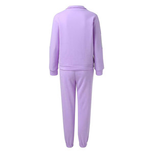 ชุดวอร์มสีม่วงสำหรับผู้หญิง คุณภาพสูง เสื้อฮู้ดดี้และกางเกงขายาว ชุดเซ็ตจากซัพพลายเออร์ปากีสถาน ราคาถูก ชุดวอร์มผู้หญิงทันสมัย - Product Image 2