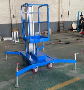 Platform pengangkat paduan aluminium industri <span class=keywords><strong>6m</strong></span> desain kompak keselamatan dan kinerja tinggi untuk tugas angkat tugas berat - Product Image 6