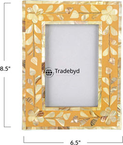 Marco de Fotos Decorativo de Madreperla con Incrustaciones de MOP, Hecho a Mano, Elegante Regalo de Tradebyd - Product Image 3