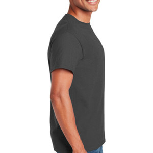 T-shirts tricotés 100 % coton pour hommes 2026, couleur anthracite, avec options de tailles et de logo personnalisables - Product Image 2
