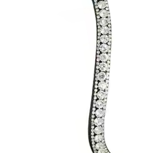 Cintas para la Frente de Caballo de Cuero Ondulado en Oro Rosa de la Mejor Calidad, 12 mm, con Cristales Grandes, Se Acepta OEM, Productos Ecuestres - Product Image 4