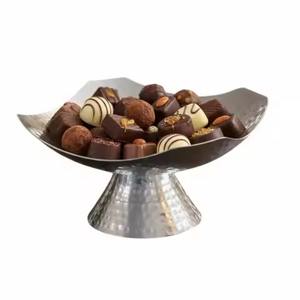 Bol à chocolat élégant en métal, bol de service en acier inoxydable pour bonbons, fruits secs, en-cas - Product Image 3