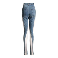 Pantalon en jean skinny noir personnalisé pour femme, coupe élégante à la cheville, taille haute, décontracté, fabriqué en 100 % coton