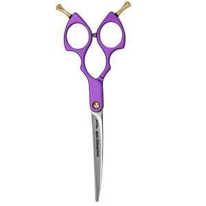 Professional Steel Pet Grooming <b>Scissors</b> in Purple Durable <b>Dog</b> and Cat Hair Cutting Shears with Adjustable Tension Screw - Product Image 1