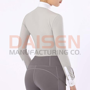 Women Horse Riding Training Shirt Breathable Quick Dry Equestrian <b>Base</b> <b>Layer</b> <b>Long</b> <b>Sleeve</b> OEM Custom - Product Image 3