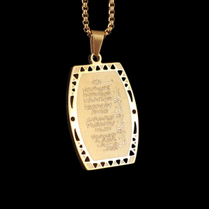 Colgante Jewelux Iced Out, Chapado en Oro de 22K, con Cristales de Imitación, Amuleto Religioso, Estilo Hip Hop Unisex, de la India - Product Image 5