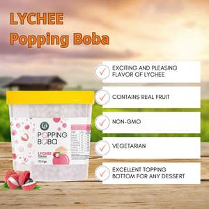 Sirop de perles de tapioca saveur litchi pour Bubble Tea, certifié Halal, VINUT TRUST, faible MOQ, en vrac, prêt à consommer - Product Image 4