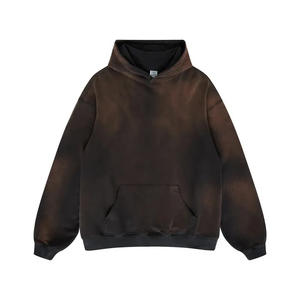 Sweat-shirts délavés à l'acide OEM fabriqués pour les marques de vêtements avec étiquette privée et production rapide - Product Image 1
