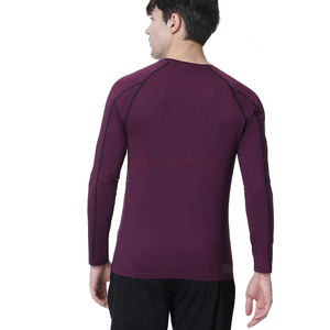เสื้อคอมเพรสชั่นระบายอากาศได้ดี ไซส์พลัส แขนยาว สำหรับผู้ชาย เสื้อคอมเพรสชั่นรุ่นใหม่ล่าสุด เสื้อยืดออกกำลังกายฟิตเนส - Product Image 4