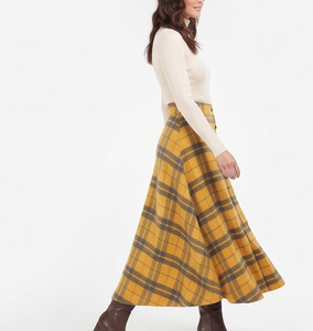 Women Button Down Flannel <b>Long</b> <b>Skirts</b> Winter Fashion Style Plaid <b>Long</b> <b>Skirt</b> Ladies High Quality Flannel Plaid <b>Long</b> <b>Skirts</b> - Product Image 4