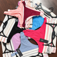 Culottes pour femmes en gros à bas prix, couleur unie, noir et blanc, en coton respirant, lot de stock d'usine, export