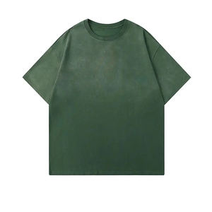 T-shirt vintage lavé 220 grammes, imprimé LOGO personnalisé, manches courtes, coupe oversize, style rétro américain, 100% coton peigné, toutes tailles - Product Image 5