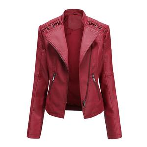 Premium Women's Genuine <b>Leather</b> <b>Jacket</b> – Stylish Biker Motorcycle Coat for Women, Classic Zip-Up <b>Leather</b> Outerwear - Product Image 4