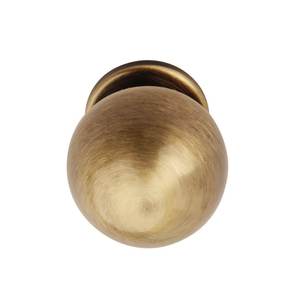 Antique Brass Ball Shaped Cabinet Knob Brownish <b>Gold</b> Finish <b>Drawer</b> Wardrobe <b>Pull</b> Handle for Kitchen Doors - Product Image 2