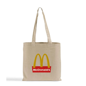 Sac fourre-tout personnalisé en coton 100 % sans soufflet avec longues poignées, réutilisable pour le shopping, idéal pour les commandes en gros et promotionnelles - Product Image 2