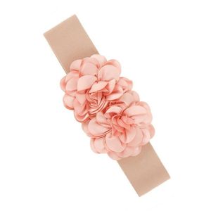 Cintura Elastica con Doppio Charm Floreale in Tessuto Chiffon - Product Image 4