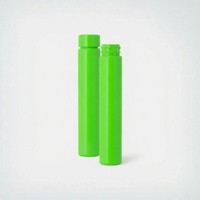 Tubes en PET écologiques résistants aux enfants avec bouchon à pression 100 mm Emballage en tube plastique transparent vert