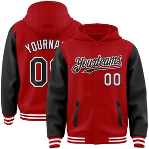 ขายส่งโดยตรงจาก OMMIZ INDUSTRY เสื้อแจ็คเก็ต Letterman แบบมีกระดุมเต็มตัว ดีไซน์ลาย 3 มิติ สีขาวแบบราชวงศ์  รับผลิตตามสั่ง - Product Image 3