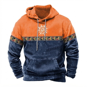 Sudadera con Capucha de Forro Polar Oversize para Hombre, con Logotipo Personalizado, Estilo Retro, con Cordón Ajustable, Estampado Digital, Antipilling, Casual, para Invierno - Product Image 5