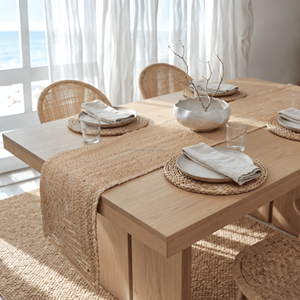 13 x 72 Inches Extra <b>Long</b> Natural Jute <b>Table</b> <b>Runner</b> – Boho Farmhouse Dining <b>Table</b> Decor & <b>Long</b> Woven <b>Runner</b> - Product Image 2