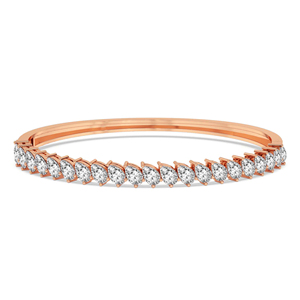 กำไลข้อมือทองคำแท้ 14k/18k ดีไซน์หรูหรา รูปทรงหยดน้ำ ประดับเพชรแล็บ สามารถเปิดได้  เครื่องประดับแฟชั่นสวยหรูสำหรับผู้หญิง - Product Image 5