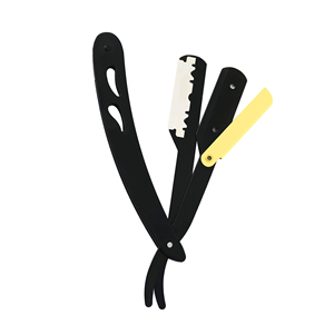 <b>Men</b> Grooming Shaving Razors Black Color Hot Barber Beard Shaping Razors Hair Removing Clip Razors <b>Set</b> - Product Image 2