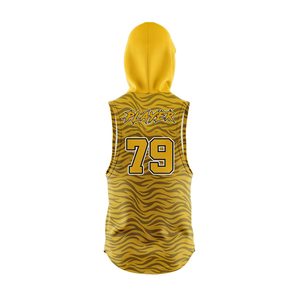 ชุดฟุตบอลแบบ Flag Football 7v7 ไม่มีแขนเสื้อ โพลีเอสเตอร์ 100% ออกแบบลายแบบ Sublimation ตามสั่ง ขายส่งจากโรงงานโดยตรง คุณภาพสูง - Product Image 4