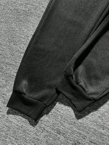 Ensemble sweat à capuche et pantalon de survêtement noir pour homme, imprimé flamme, décontracté, hiver, 100 % coton molletonné respirant, service OEM - Product Image 6