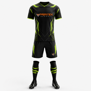 Customized Pakistan Version Club Football Uniform Sublimation Full Set <b>Soccer</b> Wear Cheap Price Striped <b>Soccer</b> Suit - Product Image 2