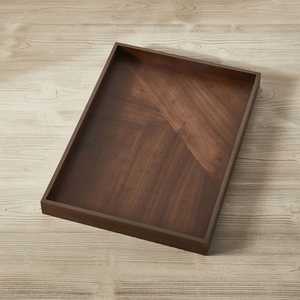 Acacia Wood Serving Tray Large Food Trays Handles <b>Coffee</b> <b>Table</b> Ottoman Tray Modern Luxury Design Dishwasher Safe <b>Mirrored</b> Finish - Product Image 6