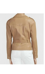 Veste en cuir confortable pour femme, respirante, anti-rides, imperméable, écologique, de qualité supérieure, légère. - Product Image 4