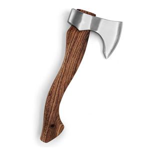 High Quality Steel Head Hand <b>Axe</b> With Natural Wooden <b>Handle</b> For Outdoor Camping Hiking Bushcraft Gardening Wood Cutting - Product Image 5