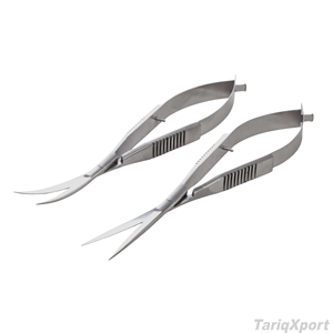 Tijeras Curvas de Precisión con Resorte, Hoja Afilada de Acero Inoxidable para Cutículas, Uñas y Cejas, Herramienta de Recorte con Logotipo Personalizado - Product Image 4