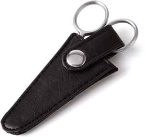 Las Mejores Tijeras para Barba y Bigote, Tijeras Pequeñas y Afiladas para Recortar el Vello Facial y de la Nariz, en Estuche de Cuero Natural, Tijeras Ecológicas - Product Image 5
