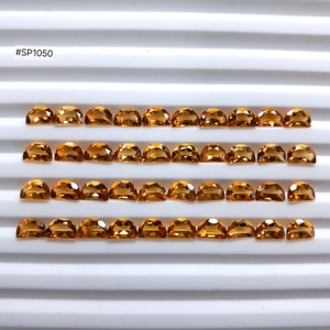 Citrine Madeira Ex1 <b>D</b> Shape Loose Gemstone Set 3A Grade Total 17.99CT Natural Warm Yellow Stones For Luxury Jewelry Making - Product Image 1