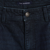 Pantalon en jean droit décontracté pour homme, 99 % coton, 1 % élasthanne, coupe ajustée, automne/été, délavé, léger, confortable, privé