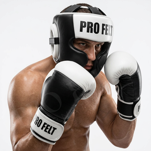 High Performance Custom Boxing <b>Head</b> Guard Protective Gear for MMA Sparring Kickboxing Muay Thai Full Face Leather <b>head</b> Guard - Product Image 4