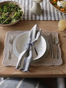 Napperons rectangulaires tissés naturels en gros, napperons festonnés en rotin de haute qualité, décoration de table pour dîner, tapis de table fabriqués au Vietnam - Product Image 3