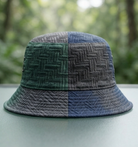 Chapeau Bob Personnalisé en Toile de Coton Éponge, Vente en Gros, Support Usine, Broderie Géométrique, Unisexe, Style Urbain, Printemps, Pêche - Product Image 3