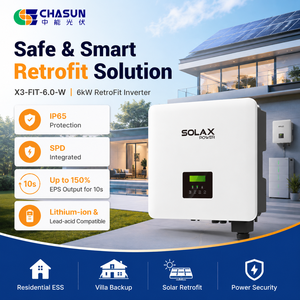 Convertisseur hybride triphasé hors réseau <span class=keywords><strong>SolaX</strong></span> X3-FIT-6.0-W 6,0 kW pour système de stockage d'énergie solaire domestique avec batterie - Product Image 2