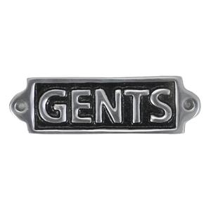 Gents Cast Iron Handmade <b>Wall</b> & Door Plaque Custom Size Decorative Building Sign White With Black <b>Letters</b> Cheap Price - Product Image 4