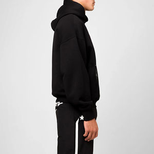 Sweat à capuche en strass personnalisé de haute qualité pour hommes, décontracté, grande taille, 100 % coton, saison hiver, col à capuche, OEM - Product Image 4