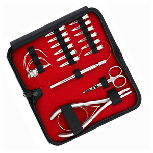 Kit Profesional de Extensiones de Cabello de Acero Inoxidable con Alicates de Microperlas, Pinzas de Seccionamiento, Herramienta de Bucle, Agujas Tipo C y Juego de Hilos - Product Image 4
