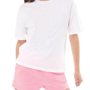 Ensemble décontracté 2 pièces haut de gamme pour femme : T-shirt et short 100 % coton, séchage rapide et respirant – Collection été pour femme - Product Image 2