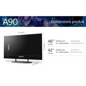 42-Inch 4K Ultra HD Smart <b>TV</b> with LED <b>Backlight</b> WiFi Interface HD Definition Black Color - Product Image 3