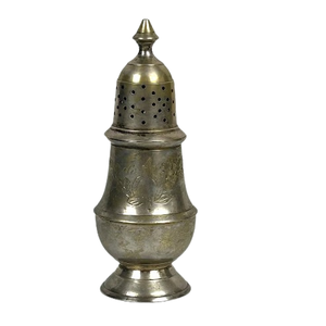 Ustensiles de cuisine : Ensemble de deux pots à épices en métal faits à la main pour barbecue, salière et poivrière - Product Image 2