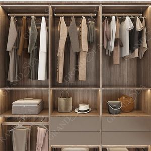 Thiết kế hiện đại <span class=keywords><strong>L</strong></span> hình phòng ngủ & cloakroom đồ nội thất bằng gỗ mở tủ quần áo tủ quần áo quần áo tổ chức - Product Image 6