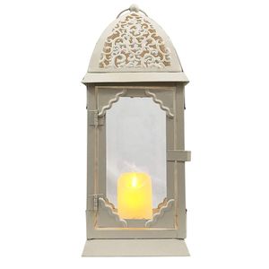 อินเดียโมร็อกโกตกแต่งโลหะโคมไฟเทียน - Product Image 6