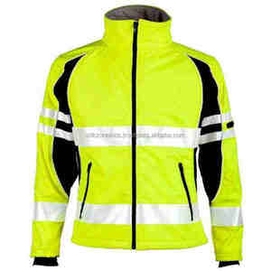 Chaqueta DE SEGURIDAD reflectante de manga larga de alta visibilidad personalizada estilo bombardero de poliéster impermeable ropa de trabajo Clase 3 reflectividad - Product Image 2
